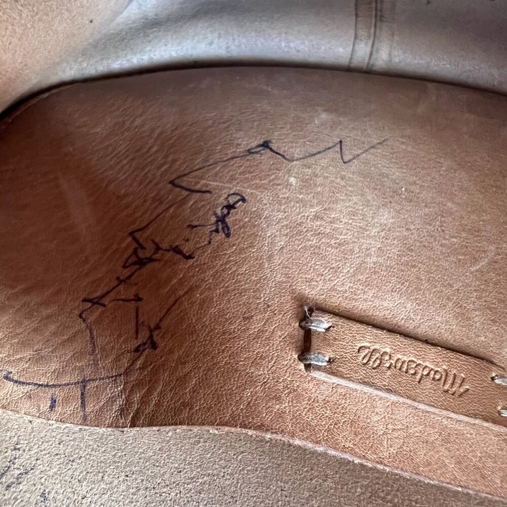 Madewell Sydney Crossbody Bag Snake Embossed Leather brown purse handbag - Picture 8 of 15